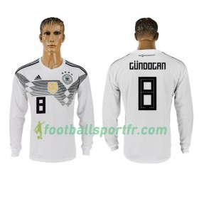 Tenue Allemagne Gundogan 8 Domicile Coupe du monde 2018 Maillot de Foot ML